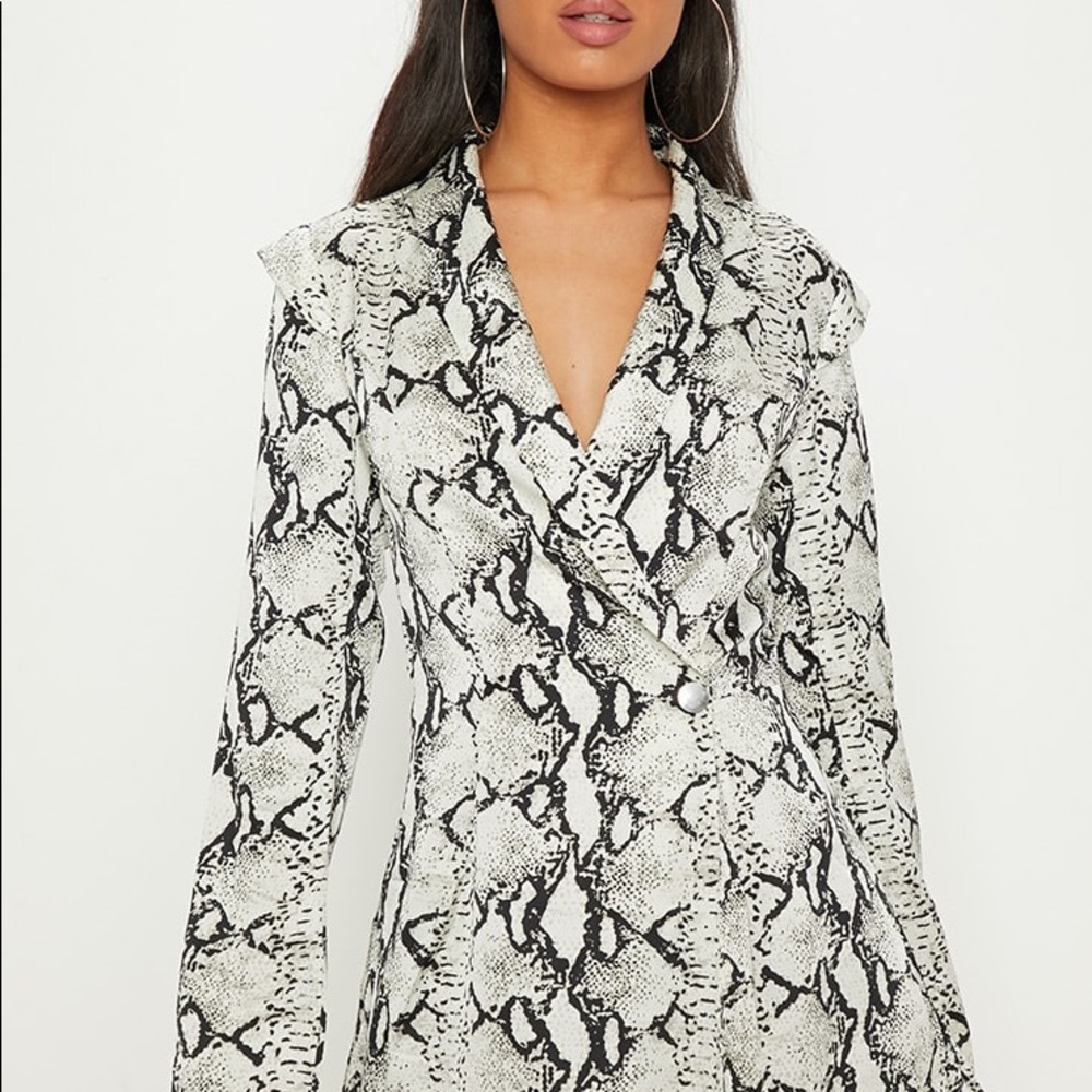 Snakeskin Blazer Romper